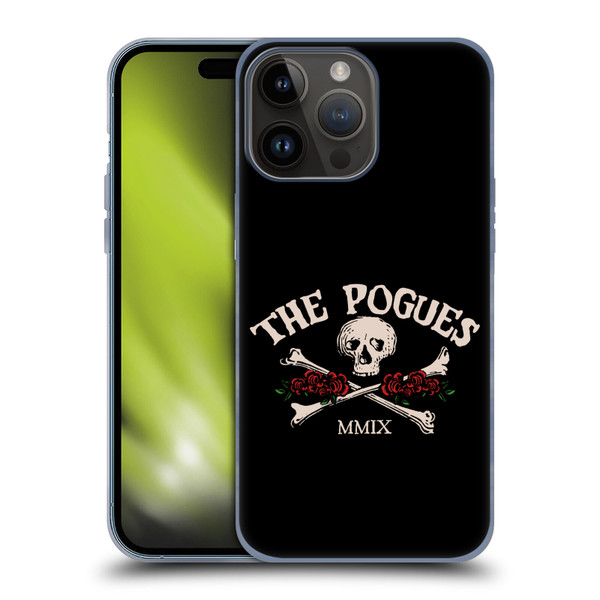 The Pogues Graphics Skull Soft Gel Case for Apple iPhone 15 Pro Max