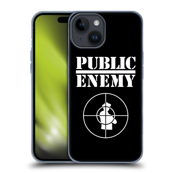 Public Enemy Graphics Logo Soft Gel Case for Apple iPhone 15