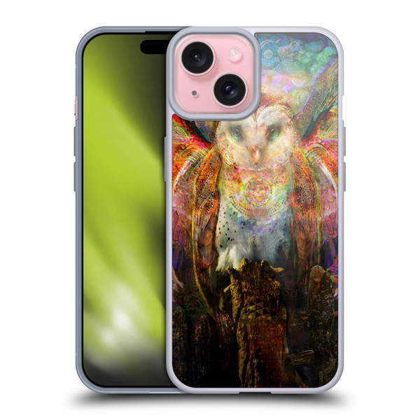 Jumbie Art Visionary Owl Soft Gel Case for Apple iPhone 15