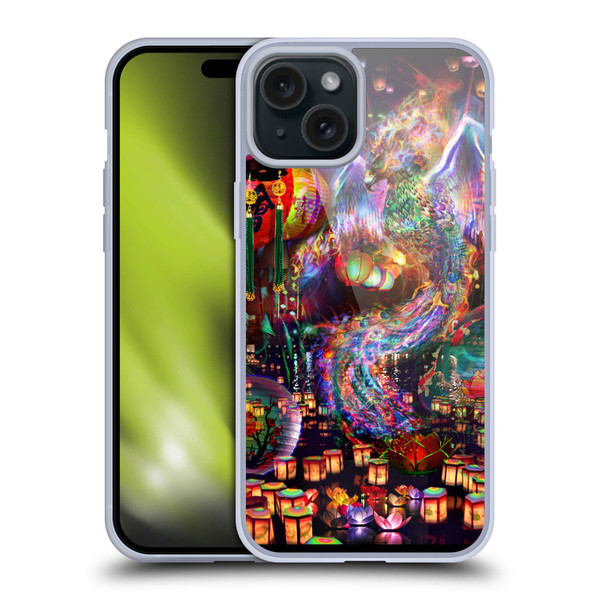 Jumbie Art Visionary Phoenix Soft Gel Case for Apple iPhone 15 Plus