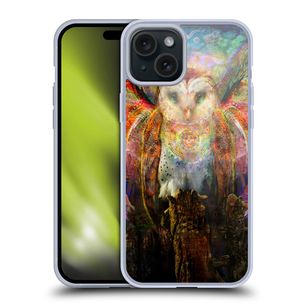 Jumbie Art Visionary Owl Soft Gel Case for Apple iPhone 15 Plus