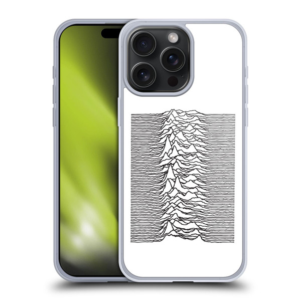 Joy Division Graphics Pulsar Waves Soft Gel Case for Apple iPhone 15 Pro Max