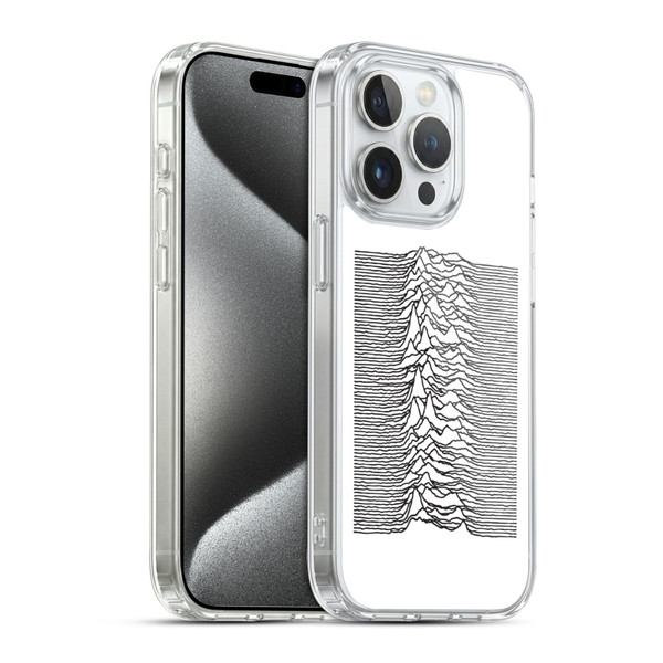 Joy Division Graphics Pulsar Waves Soft Gel Case for Apple iPhone 15 Pro & MagSafe