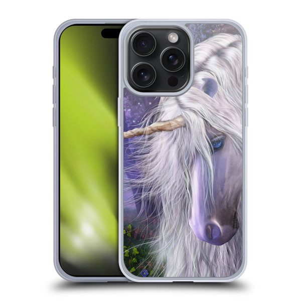 Laurie Prindle Fantasy Horse Moonlight Serenade Unicorn Soft Gel Case for Apple iPhone 15 Pro Max
