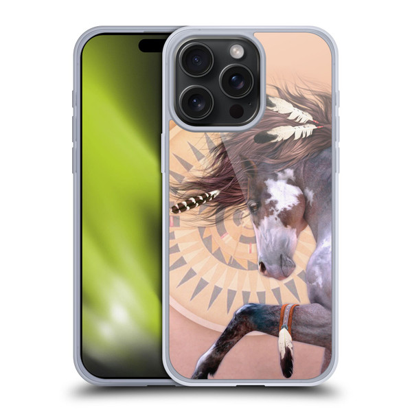 Laurie Prindle Fantasy Horse Native Spirit Soft Gel Case for Apple iPhone 15 Pro Max