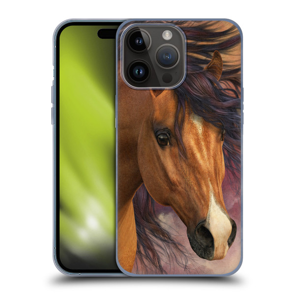 Laurie Prindle Western Stallion Flash Soft Gel Case for Apple iPhone 15 Pro Max