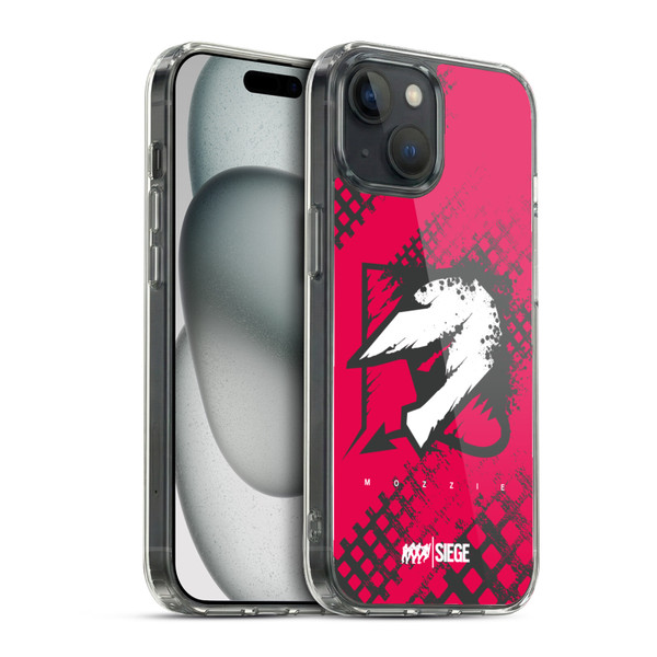 Tom Clancy's Rainbow Six Siege Icons Mozzie Soft Gel Case for Apple iPhone 15 & MagSafe