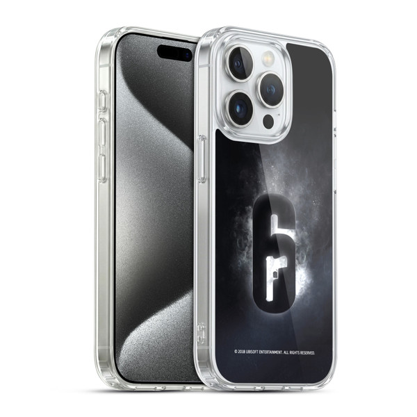 Tom Clancy's Rainbow Six Siege Logos Glow Soft Gel Case for Apple iPhone 15 Pro & MagSafe