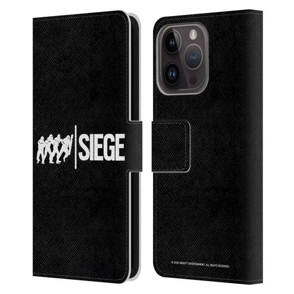 Tom Clancy's Rainbow Six Siege Logos Attack Leather Book Wallet Case Cover For Apple iPhone 15 Pro