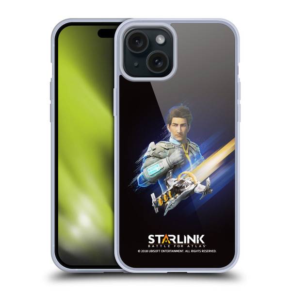 Starlink Battle for Atlas Character Art Mason Arana Soft Gel Case for Apple iPhone 15 Plus