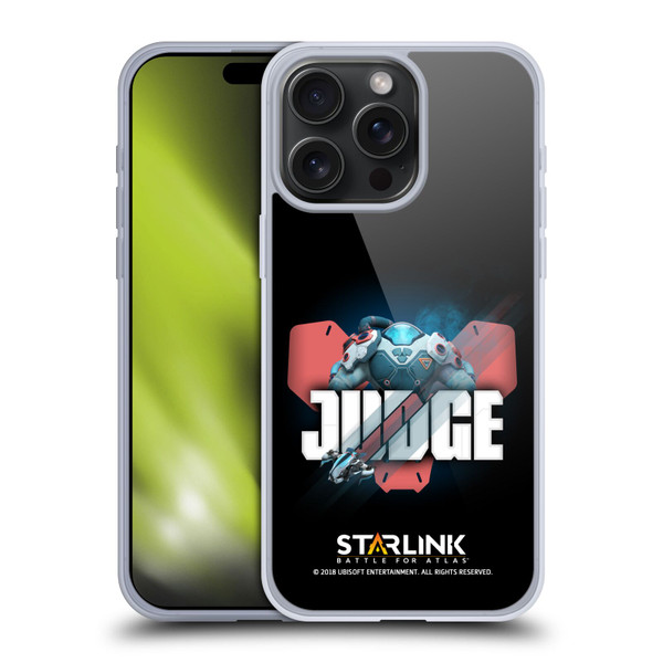 Starlink Battle for Atlas Character Art Judge Soft Gel Case for Apple iPhone 15 Pro Max