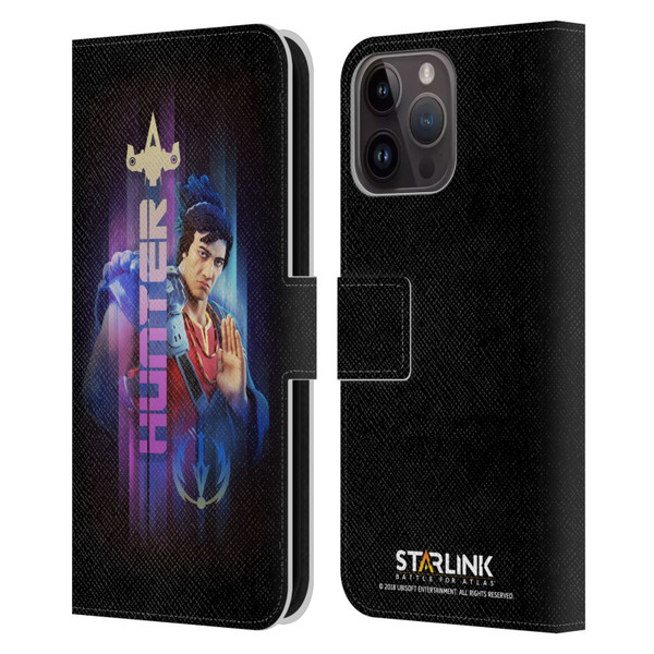 Starlink Battle for Atlas Character Art Hunter Hakka Leather Book Wallet Case Cover For Apple iPhone 15 Pro Max