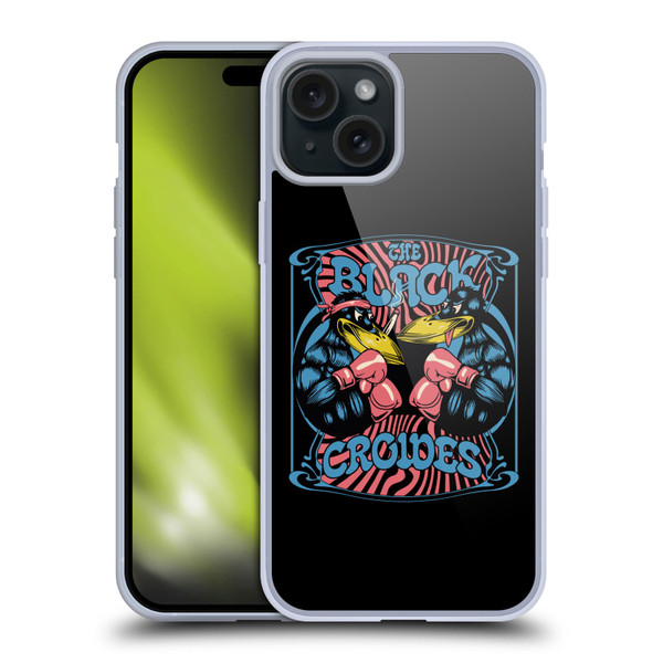 The Black Crowes Graphics Boxing Soft Gel Case for Apple iPhone 15 Plus