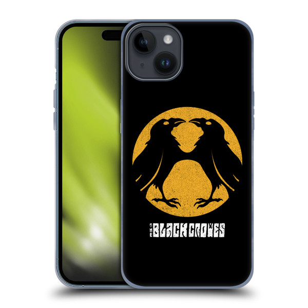 The Black Crowes Graphics Circle Soft Gel Case for Apple iPhone 15 Plus