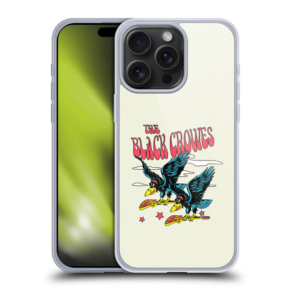The Black Crowes Graphics Flying Guitars Soft Gel Case for Apple iPhone 15 Pro Max