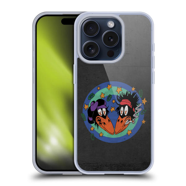The Black Crowes Graphics Distressed Soft Gel Case for Apple iPhone 15 Pro