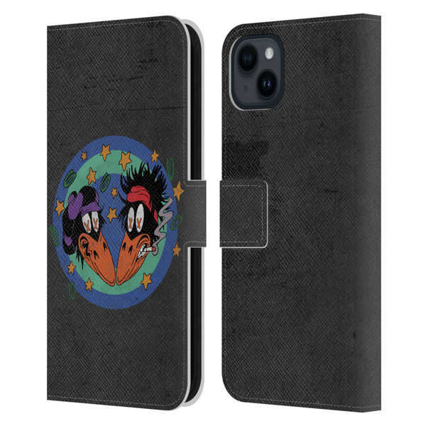 The Black Crowes Graphics Distressed Leather Book Wallet Case Cover For Apple iPhone 15 Plus