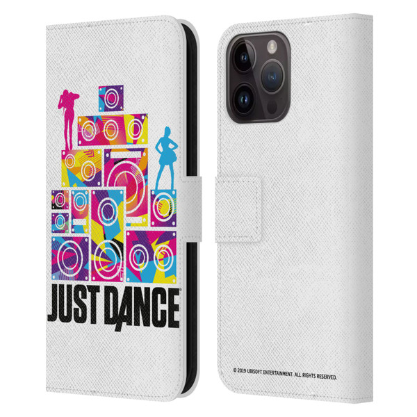 Just Dance Artwork Compositions Silhouette 4 Leather Book Wallet Case Cover For Apple iPhone 15 Pro Max