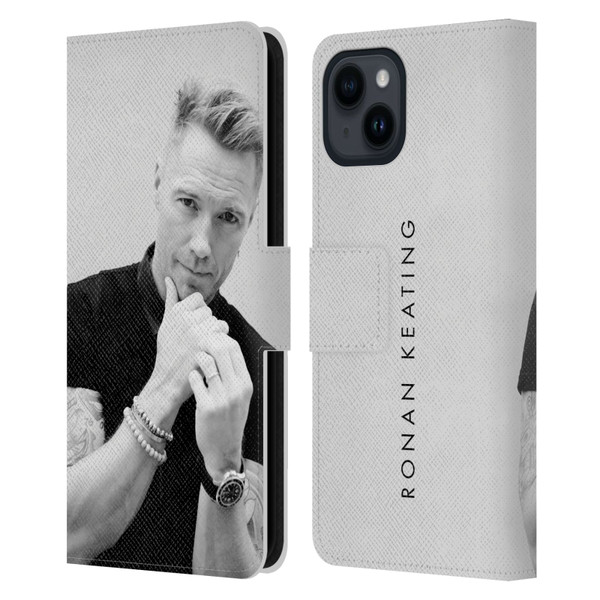 Ronan Keating Twenty Twenty Portrait 1 Leather Book Wallet Case Cover For Apple iPhone 15