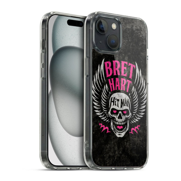 WWE Bret Hart Hitman Skull Soft Gel Case for Apple iPhone 15 & MagSafe