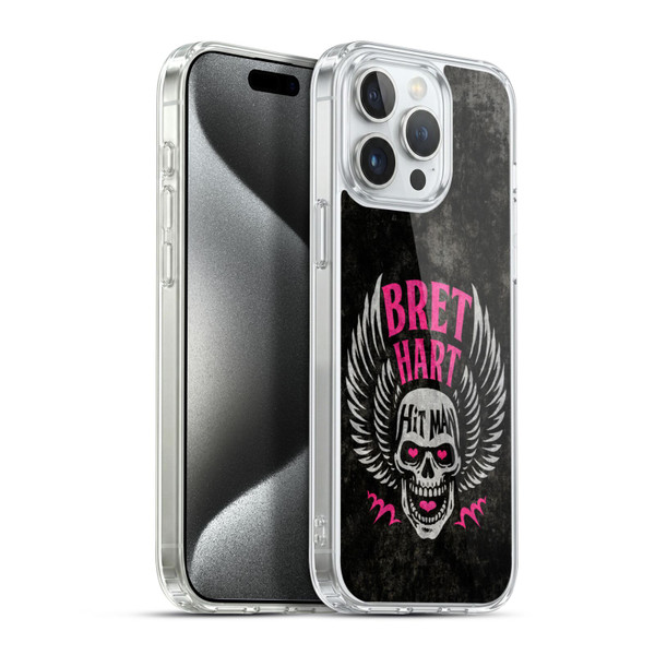 WWE Bret Hart Hitman Skull Soft Gel Case for Apple iPhone 15 Pro Max & MagSafe