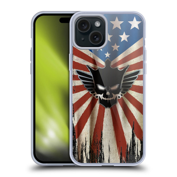 WWE Cody Rhodes Distressed Flag Soft Gel Case for Apple iPhone 15 Plus & MagSafe