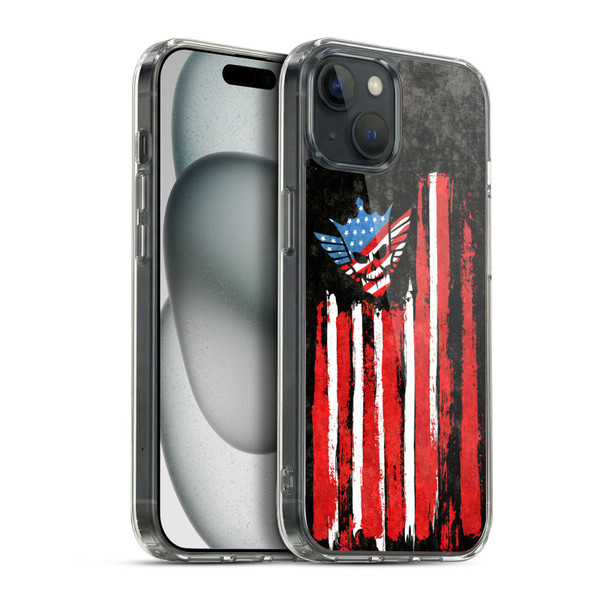 WWE Cody Rhodes Superstar Flag Soft Gel Case for Apple iPhone 15 Plus & MagSafe
