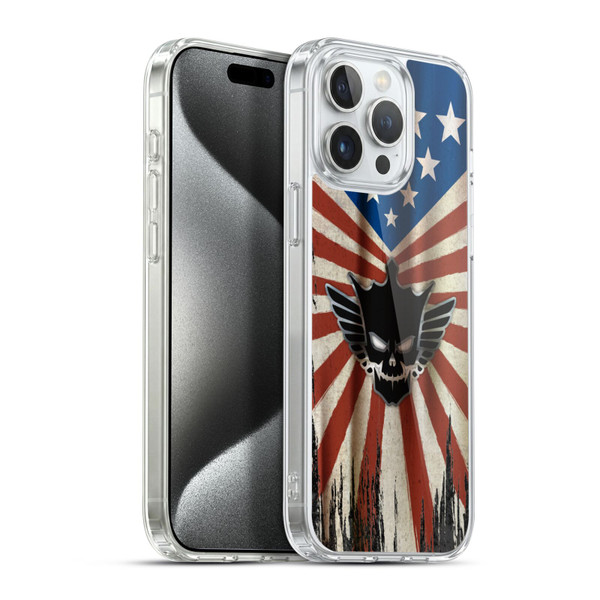 WWE Cody Rhodes Distressed Flag Soft Gel Case for Apple iPhone 15 Pro Max & MagSafe