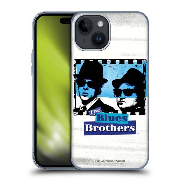 The Blues Brothers Graphics Film Soft Gel Case for Apple iPhone 15