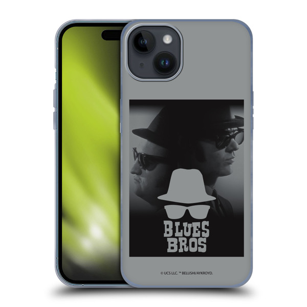 The Blues Brothers Graphics Jake And Elwood Soft Gel Case for Apple iPhone 15 Plus