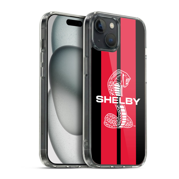 Shelby Car Graphics Red Soft Gel Case for Apple iPhone 15 Plus & MagSafe