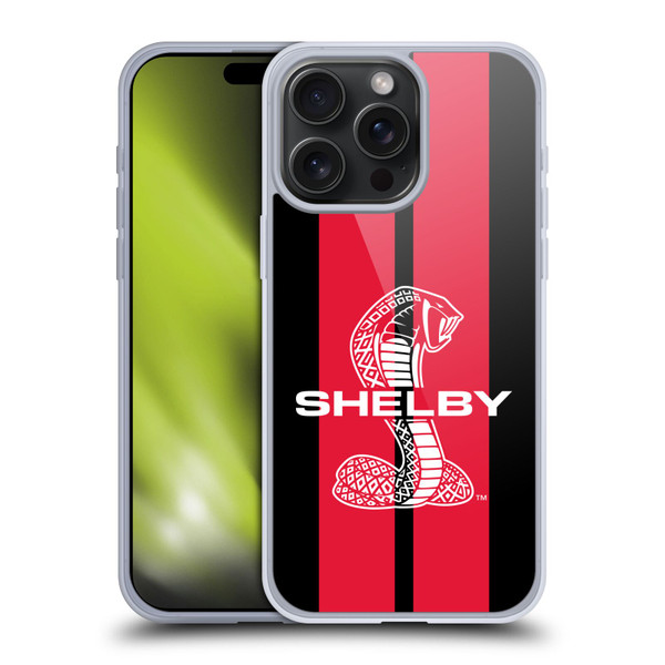 Shelby Car Graphics Red Soft Gel Case for Apple iPhone 15 Pro Max