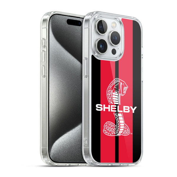 Shelby Car Graphics Red Soft Gel Case for Apple iPhone 15 Pro & MagSafe