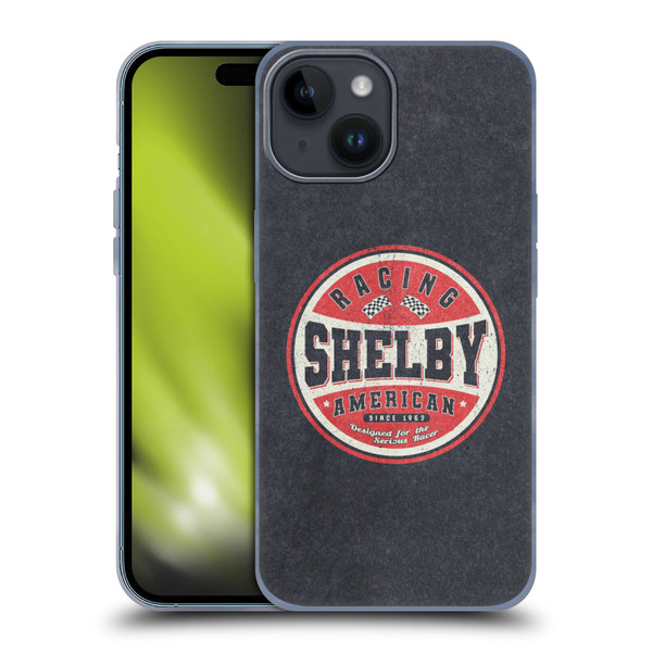 Shelby Logos Vintage Badge Soft Gel Case for Apple iPhone 15