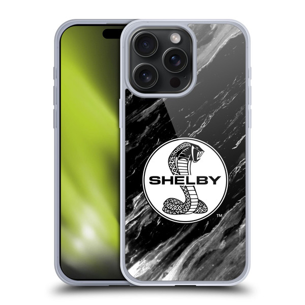 Shelby Logos Marble Soft Gel Case for Apple iPhone 15 Pro Max