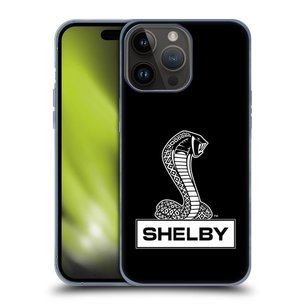 Shelby Logos Plain Soft Gel Case for Apple iPhone 15 Pro Max