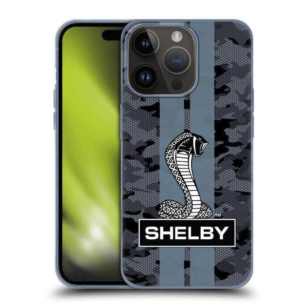 Shelby Logos Camouflage Soft Gel Case for Apple iPhone 15 Pro