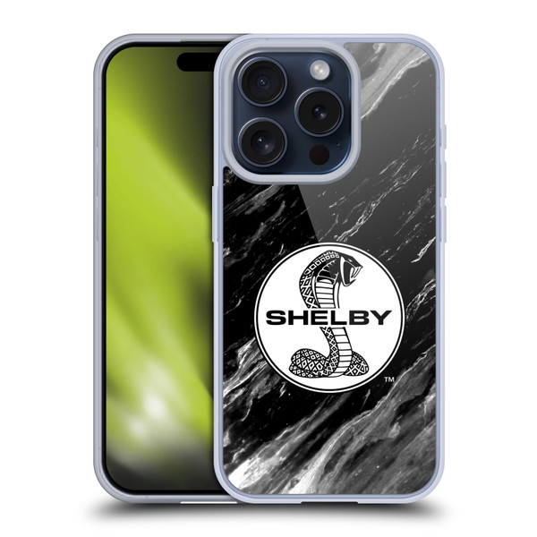 Shelby Logos Marble Soft Gel Case for Apple iPhone 15 Pro