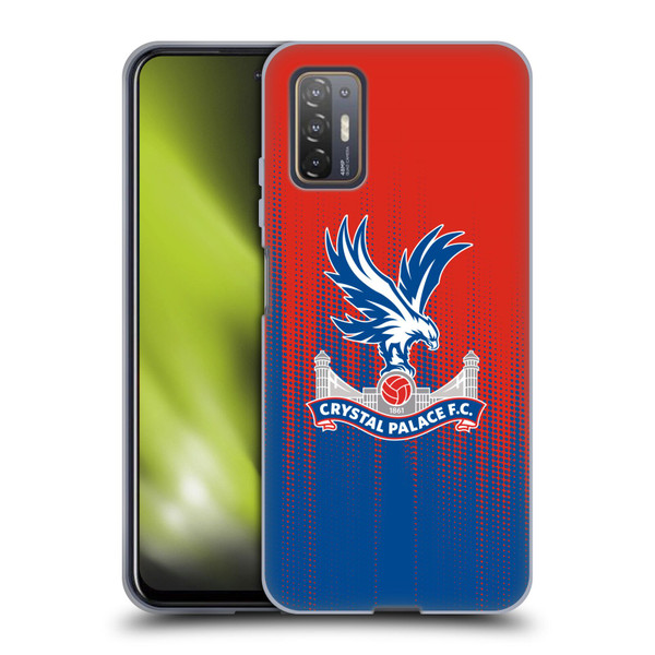 Crystal Palace FC Crest Halftone Soft Gel Case for HTC Desire 21 Pro 5G