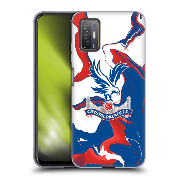 Crystal Palace FC Crest Marble Soft Gel Case for HTC Desire 21 Pro 5G
