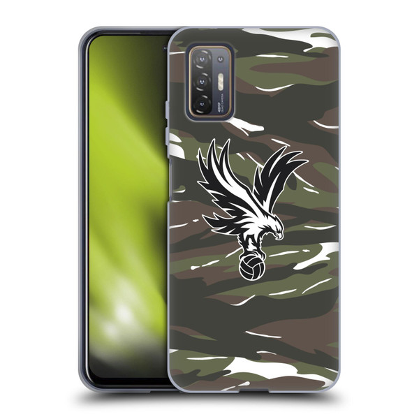 Crystal Palace FC Crest Woodland Camouflage Soft Gel Case for HTC Desire 21 Pro 5G