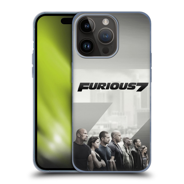 Fast & Furious Franchise Key Art Furious 7 Soft Gel Case for Apple iPhone 15 Pro