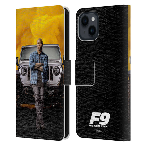 Fast & Furious Franchise Key Art F9 The Fast Saga Roman Leather Book Wallet Case Cover For Apple iPhone 15