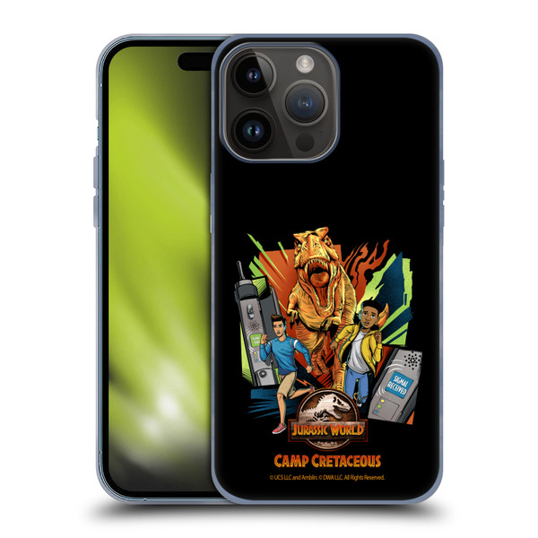 Jurassic World: Camp Cretaceous Character Art Signal Soft Gel Case for Apple iPhone 15 Pro Max