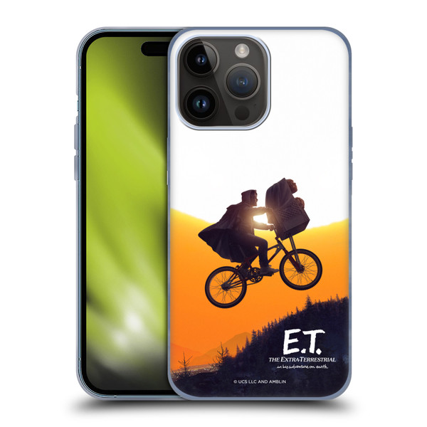 E.T. Graphics Riding Bike Sunset Soft Gel Case for Apple iPhone 15 Pro Max
