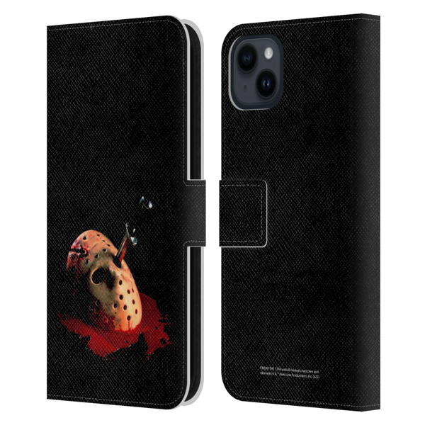 Friday the 13th: The Final Chapter Key Art Poster Leather Book Wallet Case Cover For Apple iPhone 15 Plus