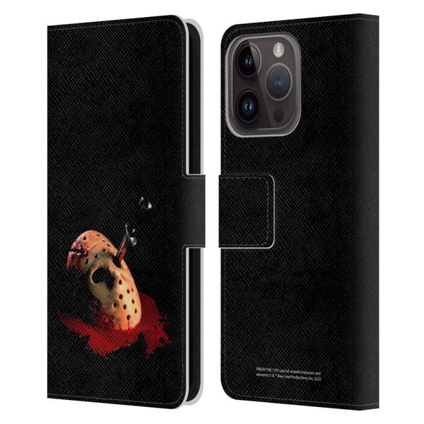 Friday the 13th: The Final Chapter Key Art Poster Leather Book Wallet Case Cover For Apple iPhone 15 Pro