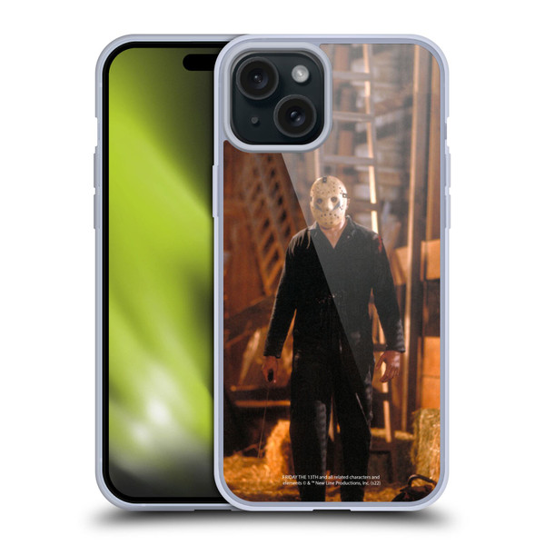 Friday the 13th: A New Beginning Graphics Jason Voorhees Soft Gel Case for Apple iPhone 15 Plus