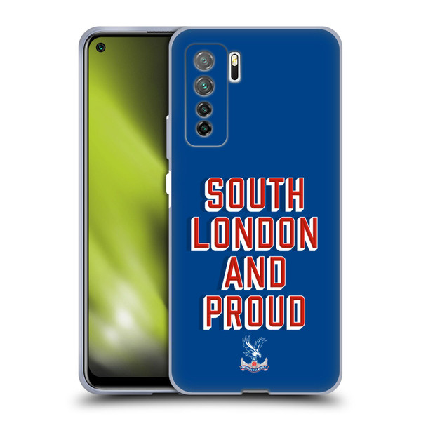 Crystal Palace FC Crest South London And Proud Soft Gel Case for Huawei Nova 7 SE/P40 Lite 5G