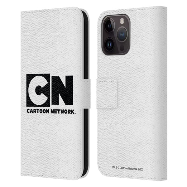 Cartoon Network Logo Plain Leather Book Wallet Case Cover For Apple iPhone 15 Pro Max